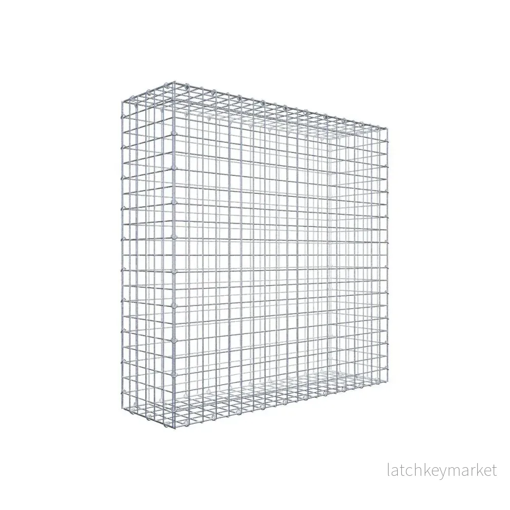 Gabion 100 cm x 100 cm x 30 cm (L x H x D), maskstorlek 5 cm x 5 cm, C-ring Gabion 100 cm x 100 cm x 30 cm (L x H x D), maskstorlek 5 cm x 5 cm, C-ring