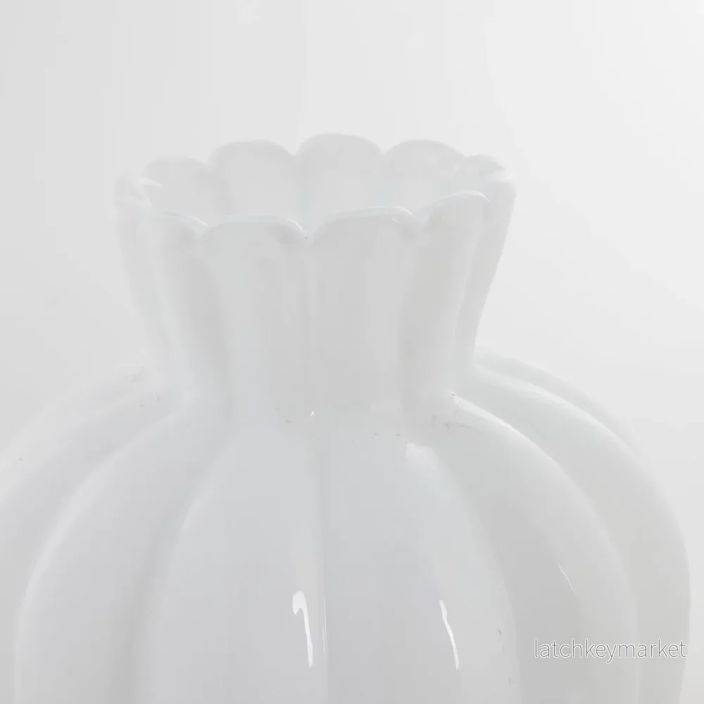 Verity vas H28 cm. vit glas - Bild 2