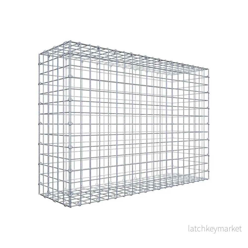 Gabion 100 cm x 70 cm x 30 cm (L x H x D), maskstorlek 5 cm x 5 cm, C-ring Gabion 100 cm x 70 cm x 30 cm (L x H x D), maskstorlek 5 cm x 5 cm, C-ring