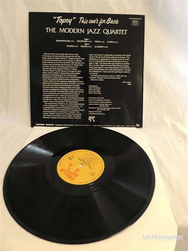 The Modern Jazz Quartet – “Topsy” This One’s for Basie (Vinyl, Pablo Records, 1985), LP - Bild 3