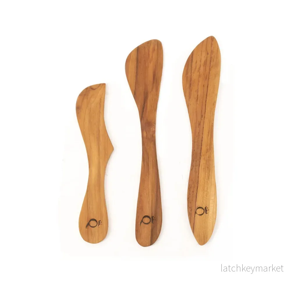 Smörknivar i trä 3-pack - Bild 3