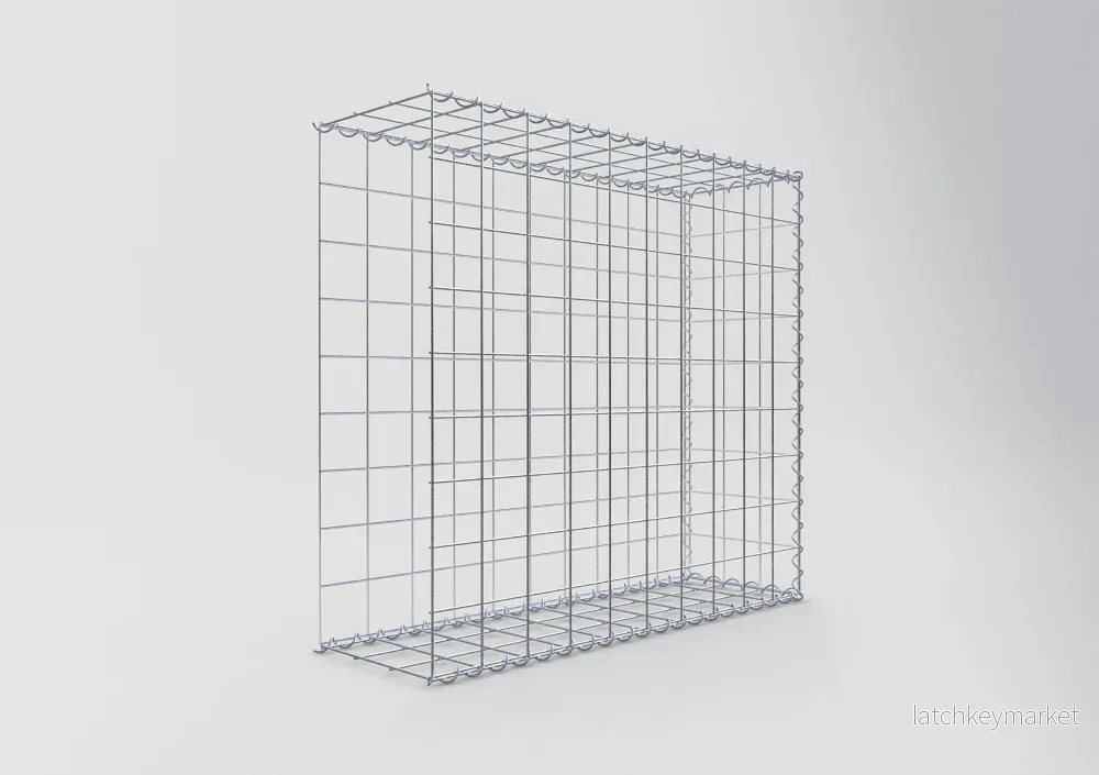 Påväxt gabion typ 2 100 cm x 90 cm x 30 cm (L x H x D), maskstorlek 10 cm x 10 cm, spiral - Bild 2