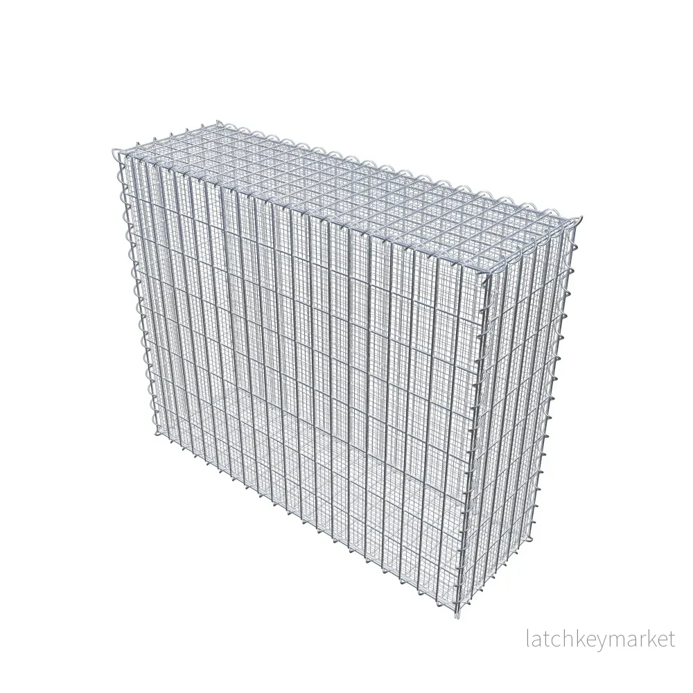 Sandgabion 100 cm x 80 cm x 30 cm (L x H x D), maskstorlek 5 cm x 10 cm, spiral - Bild 2