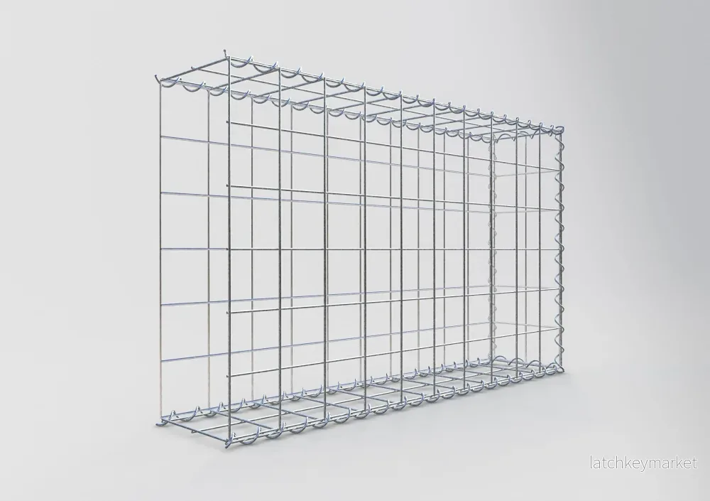 Extra gabion typ 2 100 cm x 60 cm x 20 cm (L x H x D), maskstorlek 10 cm x 10 cm, spiral - Bild 2