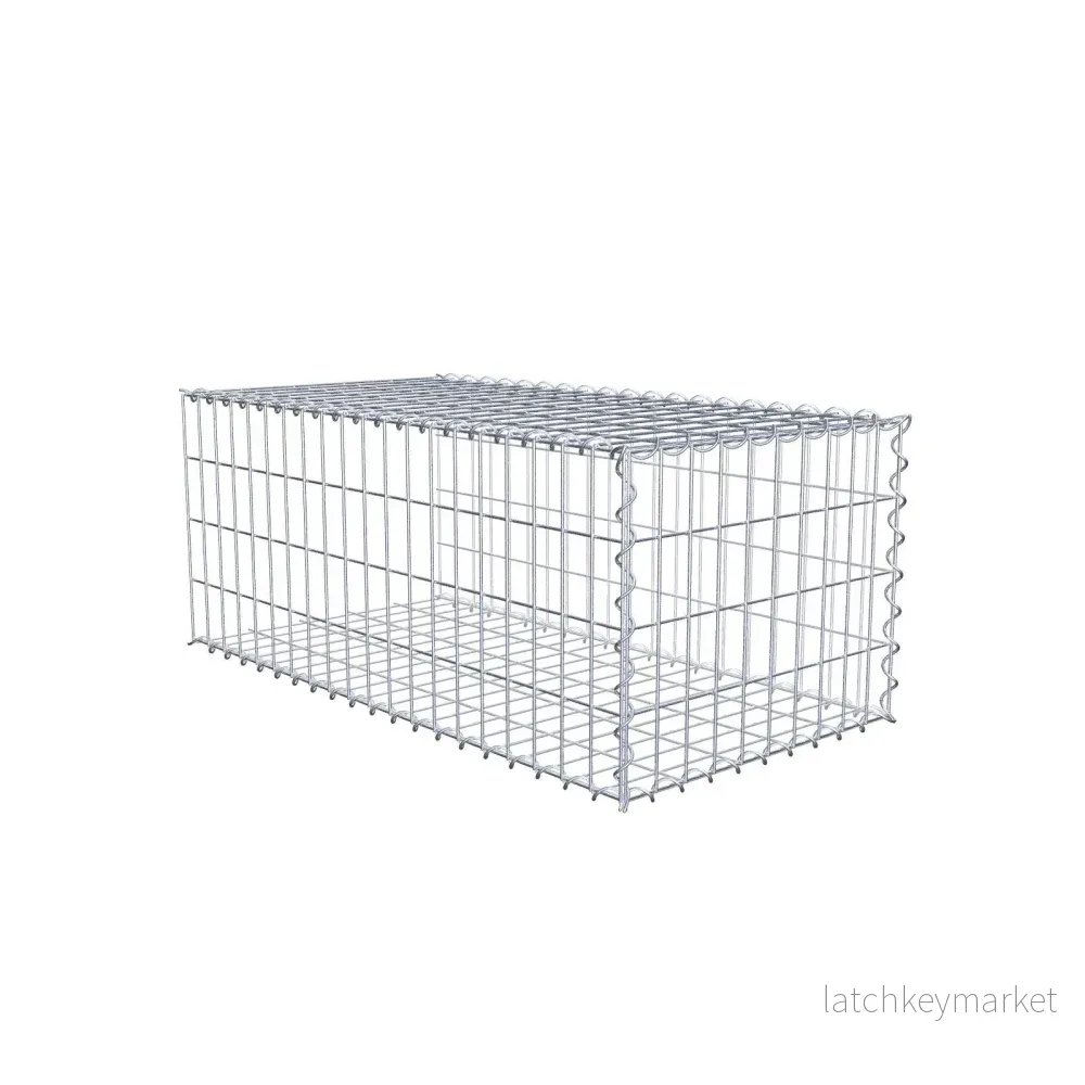 Extra gabion typ 2 100 cm x 40 cm x 50 cm (L x H x D), maskstorlek 5 cm x 10 cm, spiral Extra gabion typ 2 100 cm x 40 cm x 50 cm (L x H x D), maskstorlek 5 cm x 10 cm, spiral