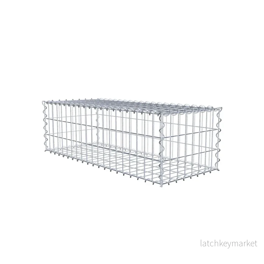 Gabion 100 cm x 30 cm x 40 cm (L x H x D), maskstorlek 5 cm x 10 cm, spiral Gabion 100 cm x 30 cm x 40 cm (L x H x D), maskstorlek 5 cm x 10 cm, spiral