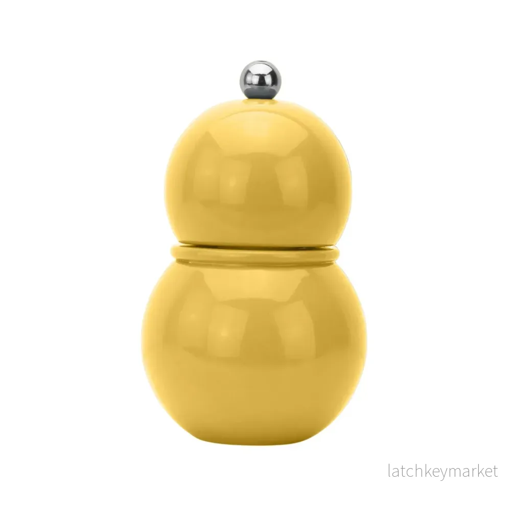Small Bobbin Salt & Pepper Mill Yellow Small Bobbin Salt & Pepper Mill Yellow