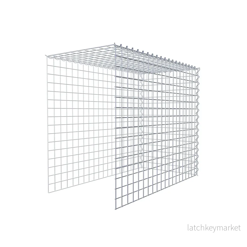 Extra gabion typ 4 100 cm x 80 cm x 50 cm (L x H x D), maskstorlek 5 cm x 5 cm, spiral - Bild 3