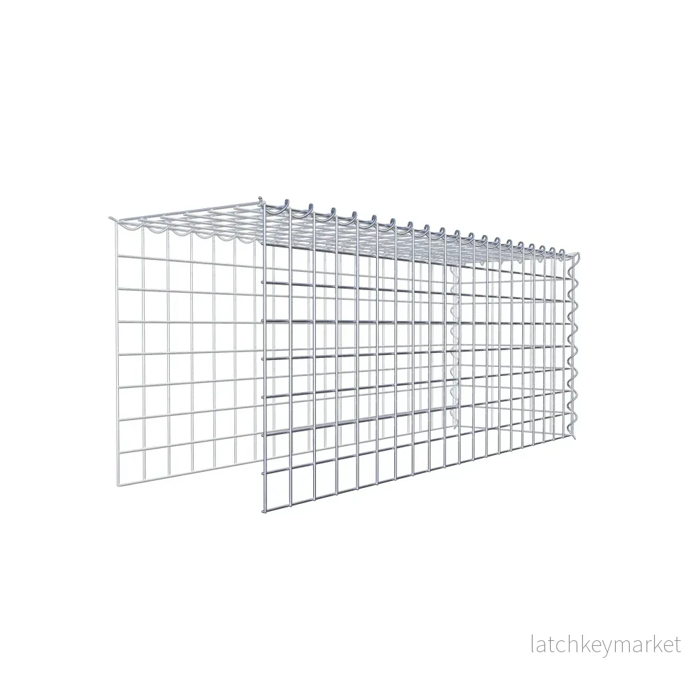 Påväxt gabion typ 4 100 cm x 40 cm x 30 cm (L x H x D), maskstorlek 5 cm x 5 cm, spiral - Bild 3