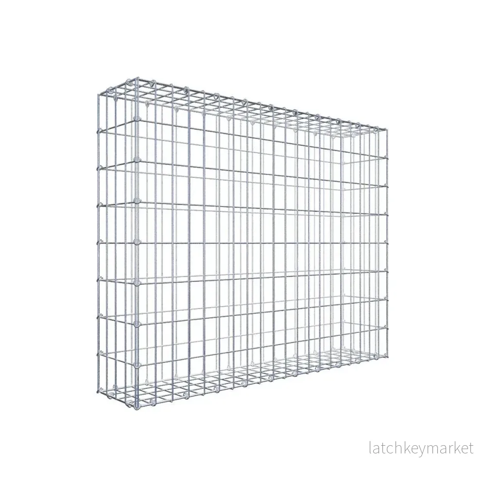 Gabion 100 cm x 80 cm x 20 cm (L x H x D), maskstorlek 5 cm x 10 cm, C-ring Gabion 100 cm x 80 cm x 20 cm (L x H x D), maskstorlek 5 cm x 10 cm, C-ring