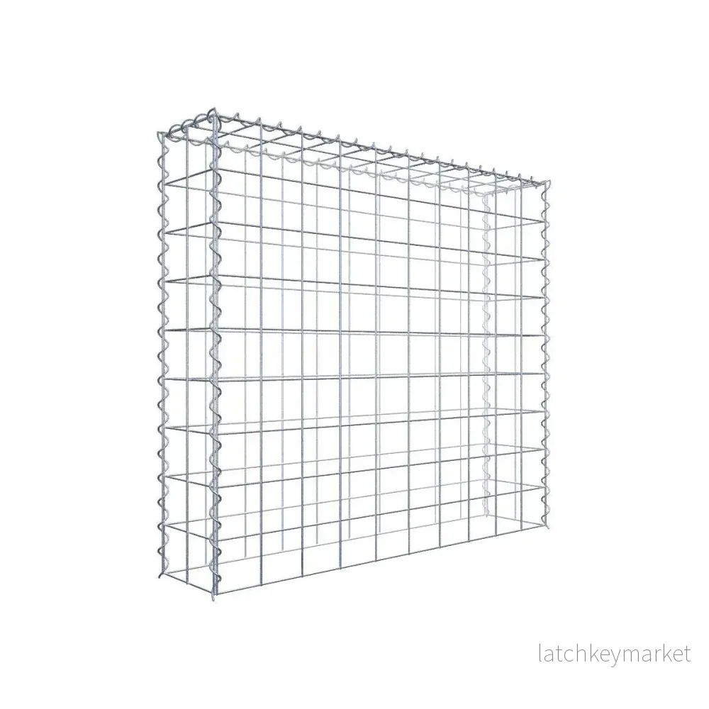 Extra gabion typ 3 100 cm x 90 cm x 20 cm (L x H x D), maskstorlek 10 cm x 10 cm, spiral Extra gabion typ 3 100 cm x 90 cm x 20 cm (L x H x D), maskstorlek 10 cm x 10 cm, spiral