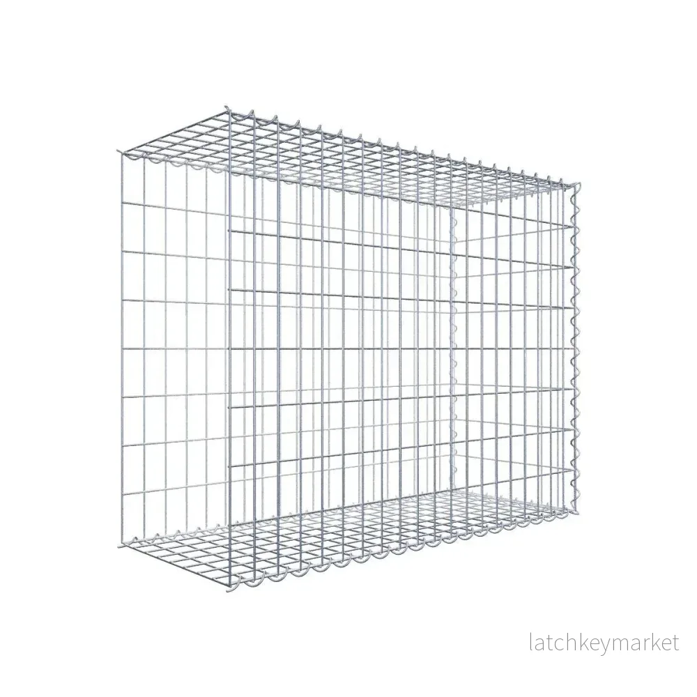 Extra gabion typ 2 100 cm x 80 cm x 40 cm (L x H x D), maskstorlek 5 cm x 10 cm, spiral Extra gabion typ 2 100 cm x 80 cm x 40 cm (L x H x D), maskstorlek 5 cm x 10 cm, spiral