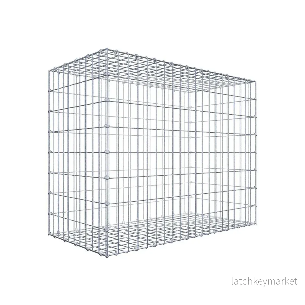 Gabion 100 cm x 80 cm x 50 cm (L x H x D), maskstorlek 5 cm x 10 cm, C-ring Gabion 100 cm x 80 cm x 50 cm (L x H x D), maskstorlek 5 cm x 10 cm, C-ring