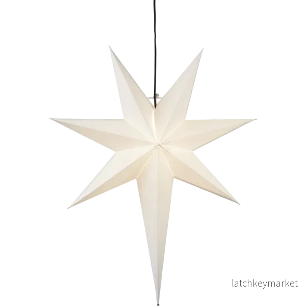 Adventsstjärna Pappersstjärna Frozen vit 66 cm Adventsstjärna Pappersstjärna Frozen vit 66 cm