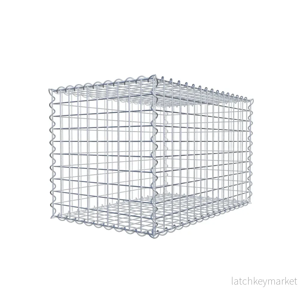 Gabion 80 cm x 50 cm x 50 cm (L x H x D), maskstorlek 5 cm x 5 cm, spiral Gabion 80 cm x 50 cm x 50 cm (L x H x D), maskstorlek 5 cm x 5 cm, spiral