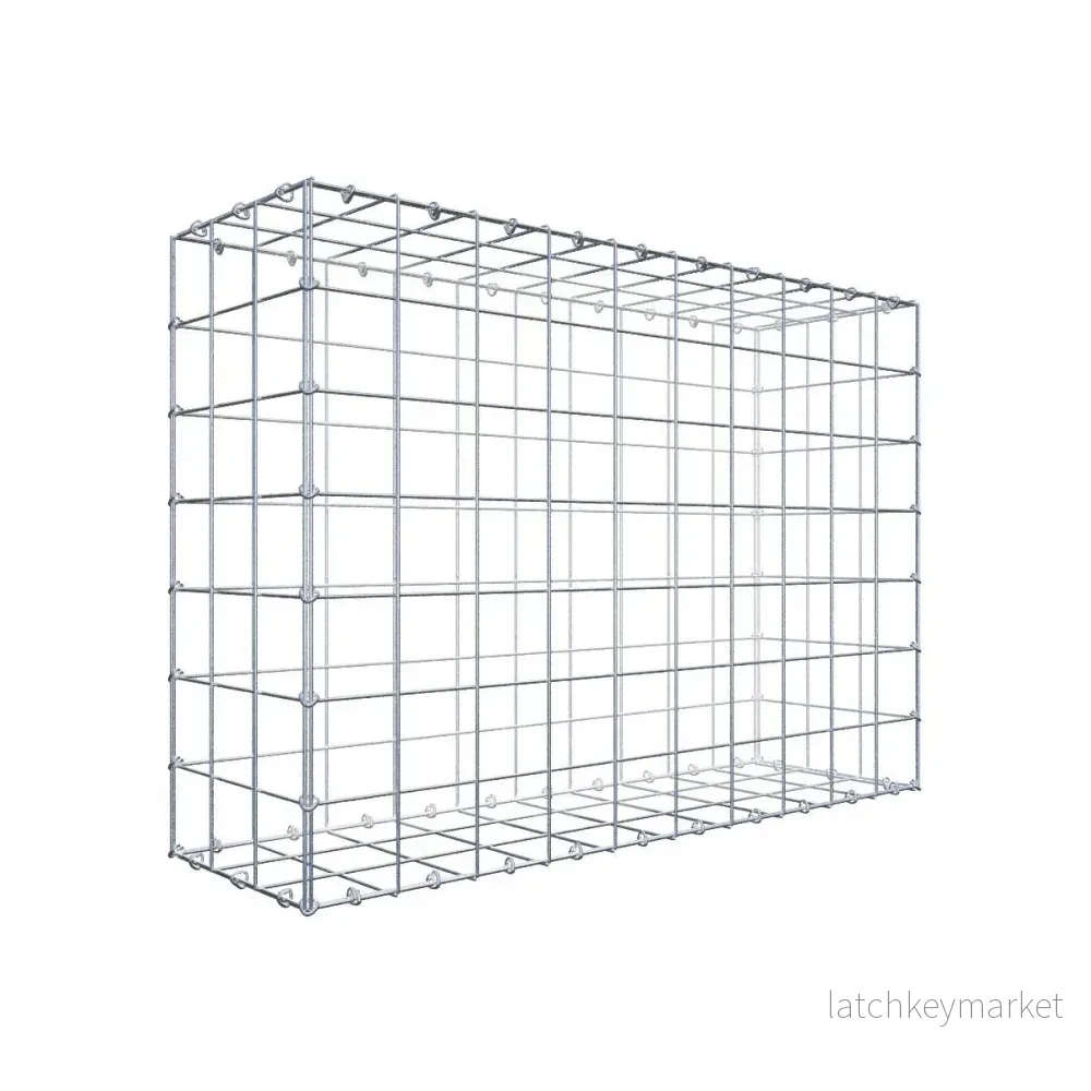 Gabion 100 cm x 70 cm x 30 cm (L x H x D), maskstorlek 10 cm x 10 cm, C-ring Gabion 100 cm x 70 cm x 30 cm (L x H x D), maskstorlek 10 cm x 10 cm, C-ring