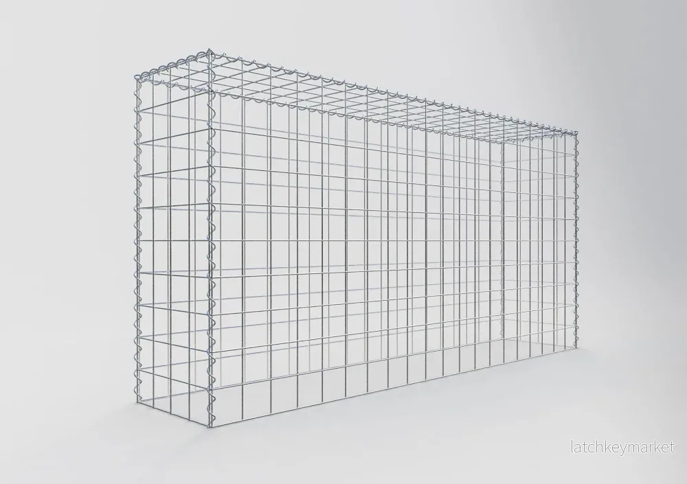 Extra gabion typ 3 200 cm x 100 cm x 40 cm (L x H x D), maskstorlek 10 cm x 10 cm, spiral - Bild 2