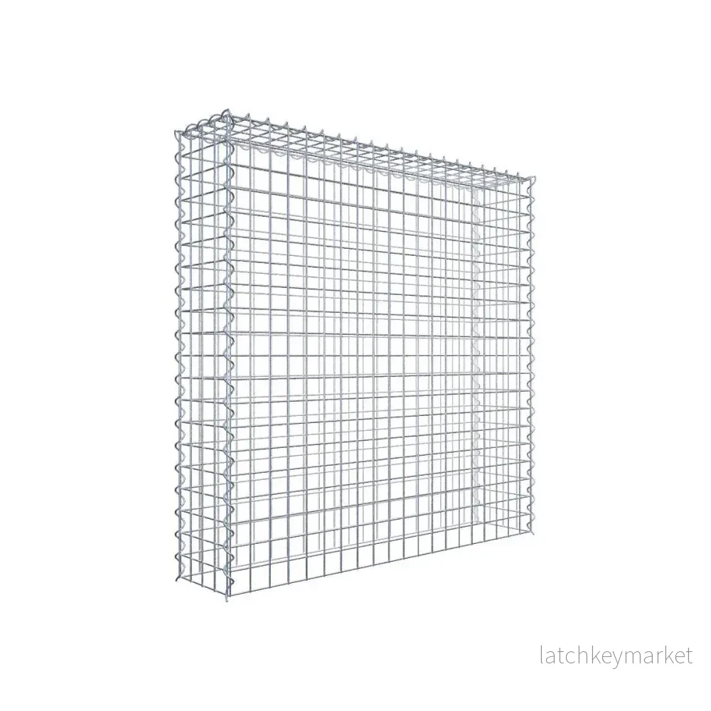 Extra gabion typ 3 100 cm x 100 cm x 20 cm (L x H x D), maskstorlek 5 cm x 5 cm, spiral Extra gabion typ 3 100 cm x 100 cm x 20 cm (L x H x D), maskstorlek 5 cm x 5 cm, spiral