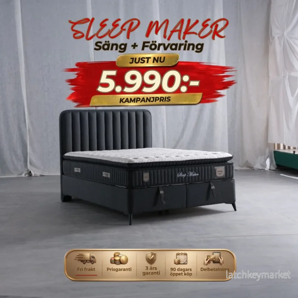 Sleep Maker Säng-Huvudgavel-Förvaring Sleep Maker Säng-Huvudgavel-Förvaring