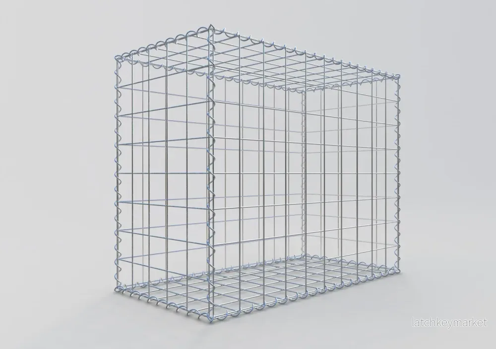 Gabion 100 cm x 80 cm x 50 cm (L x H x D), maskstorlek 10 cm x 10 cm, spiral - Bild 2