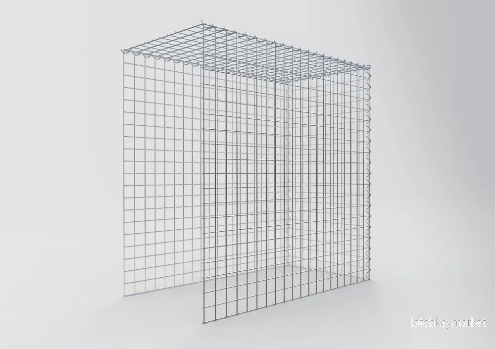 Extra gabion typ 4 100 cm x 100 cm x 50 cm (L x H x D), maskstorlek 5 cm x 5 cm, spiral - Bild 2