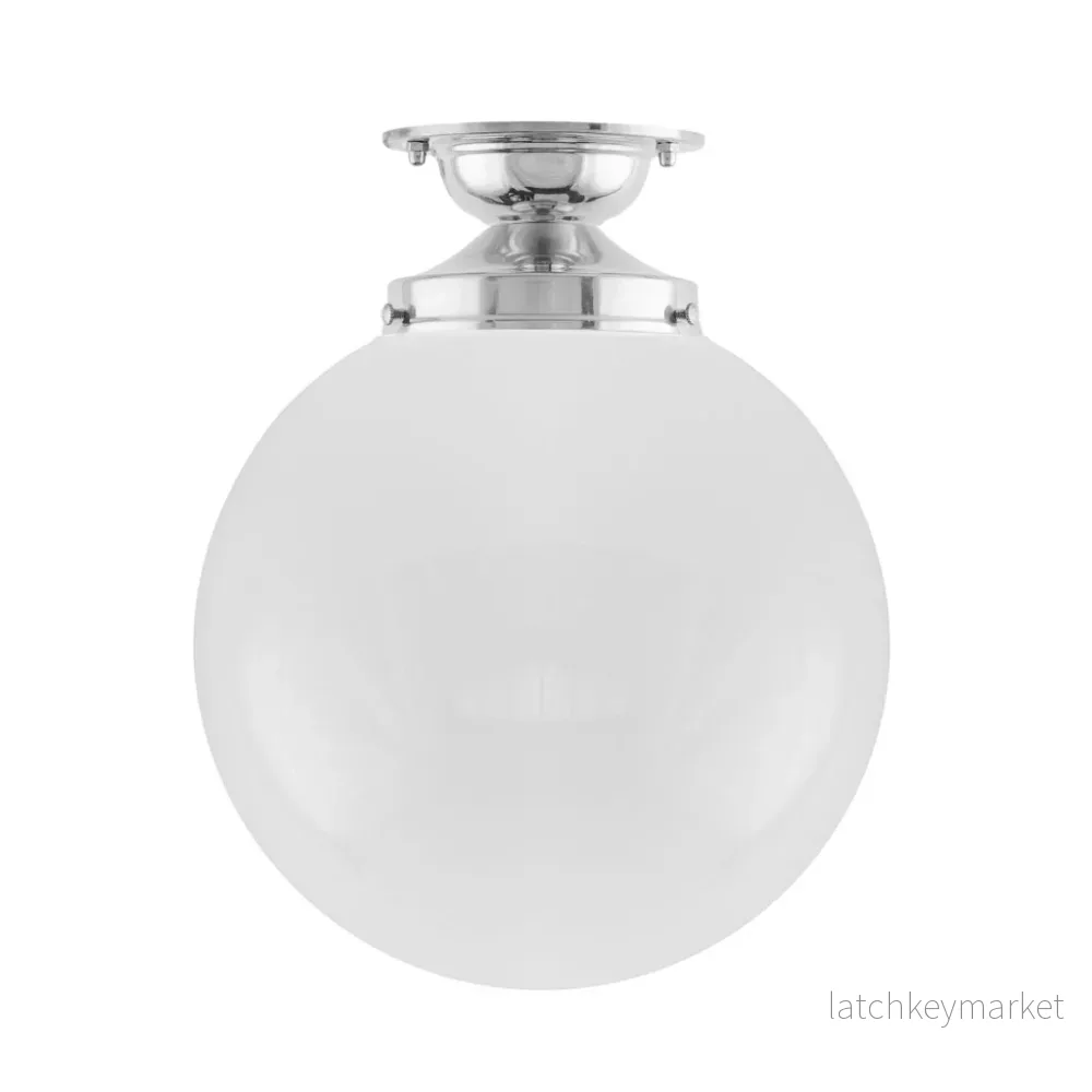 Badrumslampa tak förnicklad mässing Lundkvist Badrumslampa tak förnicklad mässing Lundkvist