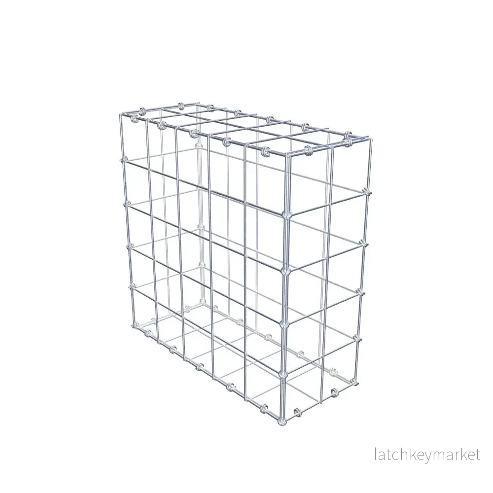 Gabion 50 cm x 50 cm x 20 cm (L x H x D), maskstorlek 10 x 10 cm, spiralring Gabion 50 cm x 50 cm x 20 cm (L x H x D), maskstorlek 10 x 10 cm, spiralring