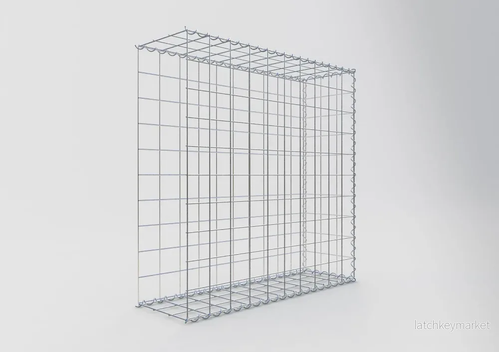Extra gabion typ 2 100 cm x 100 cm x 30 cm (L x H x D), maskstorlek 10 cm x 10 cm, spiral - Bild 2