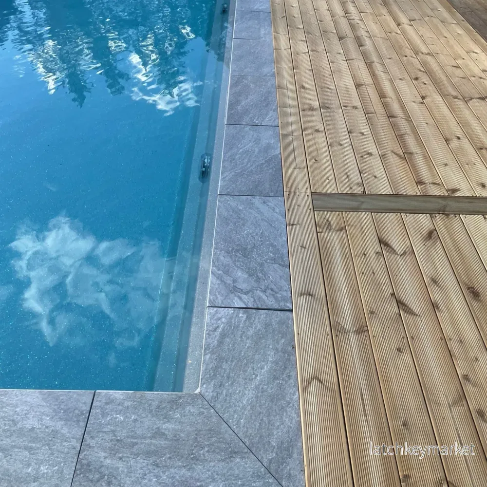 Poolsten Granitkeramik Rak Marstrand Svart - Bild 3