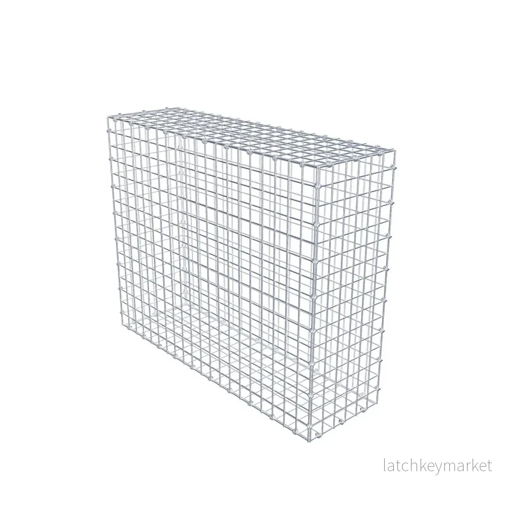 Gabion 100 cm x 80 cm x 30 cm (L x H x D), maskstorlek 5 x 5 cm, spiralring Gabion 100 cm x 80 cm x 30 cm (L x H x D), maskstorlek 5 x 5 cm, spiralring