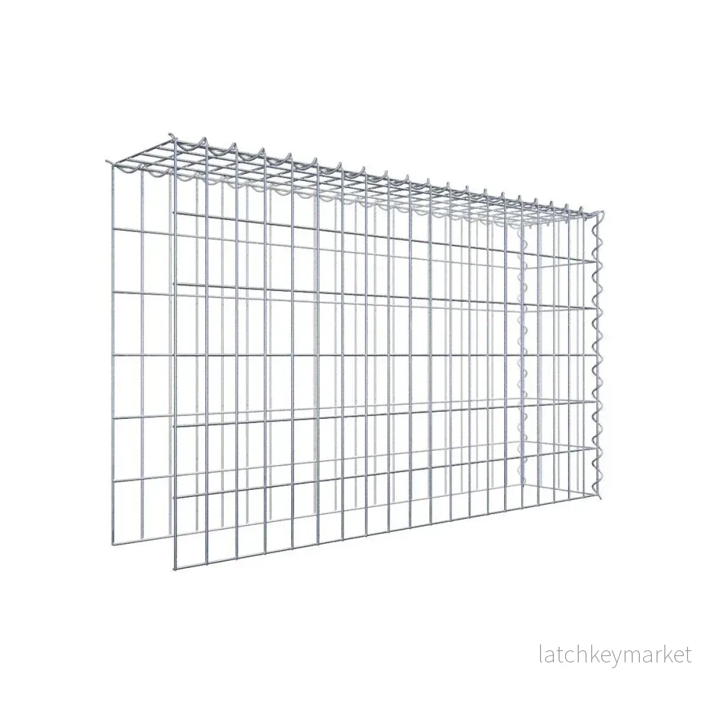 Extra gabion typ 4 100 cm x 60 cm x 20 cm (L x H x D), maskstorlek 5 cm x 10 cm, spiral Extra gabion typ 4 100 cm x 60 cm x 20 cm (L x H x D), maskstorlek 5 cm x 10 cm, spiral
