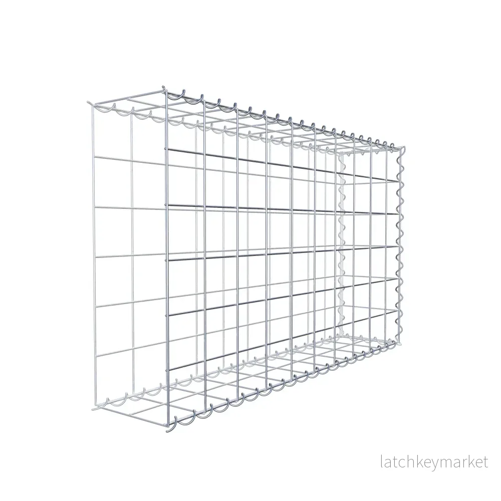 Extra gabion typ 2 100 cm x 60 cm x 20 cm (L x H x D), maskstorlek 10 cm x 10 cm, spiral - Bild 3