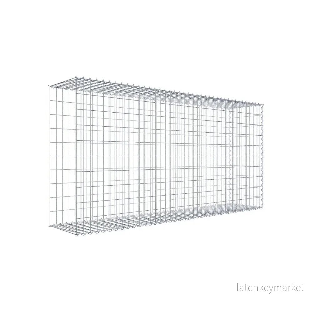 Extra gabion typ 2 200 cm x 100 cm x 40 cm (L x H x D), maskstorlek 5 cm x 10 cm, spiral Extra gabion typ 2 200 cm x 100 cm x 40 cm (L x H x D), maskstorlek 5 cm x 10 cm, spiral