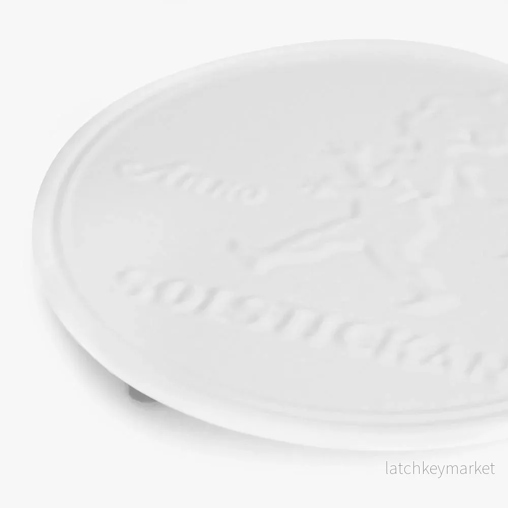 Solstickan grytunderlägg i gjutjärn vitt - Bild 2