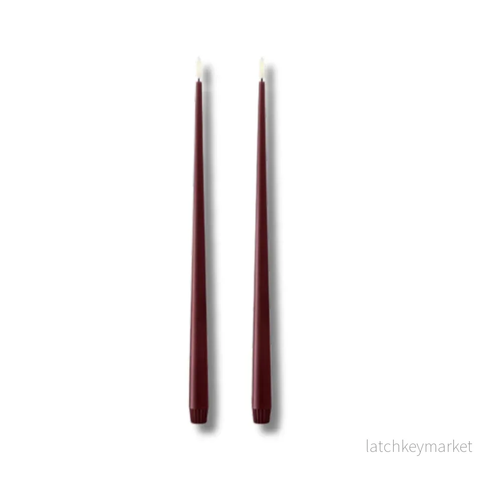 ESTER & ERIK LED ljus 2 pack DEEP WINE 40 CM ESTER & ERIK LED ljus 2 pack DEEP WINE 40 CM