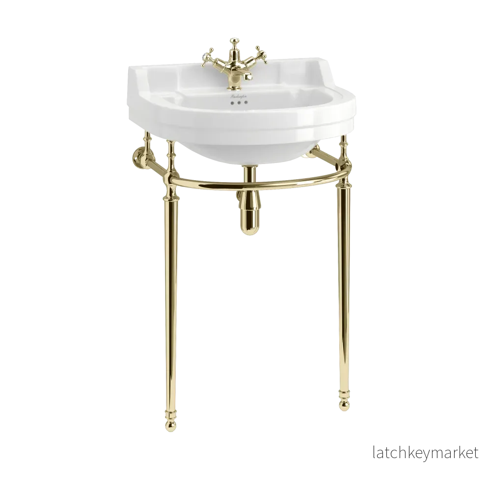 Burlington tvättställ Edwardian rundat 56 cm ställning - Bild 3