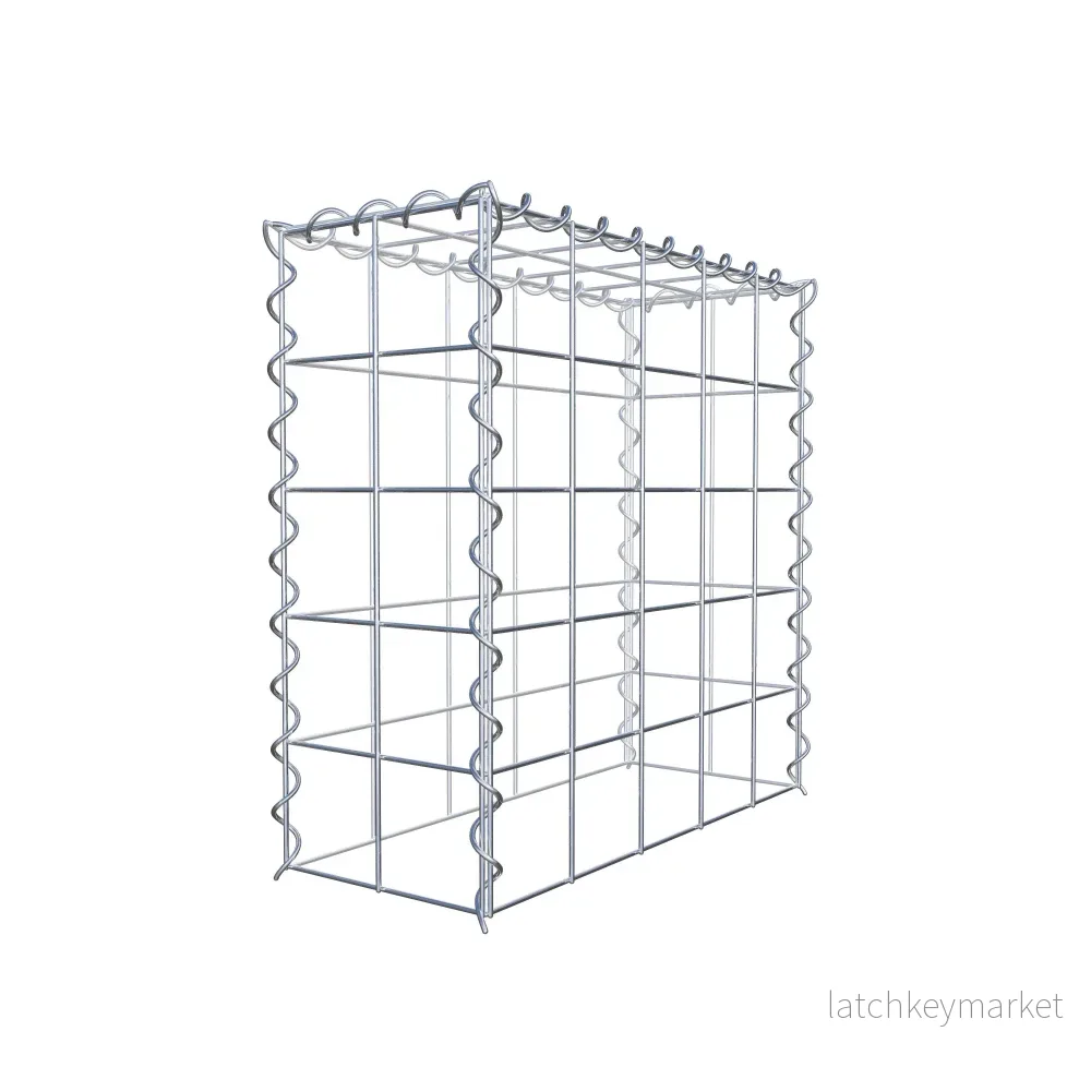 Extra gabion typ 3 50 cm x 50 cm x 20 cm (L x H x D), maskstorlek 10 cm x 10 cm, spiral - Bild 3