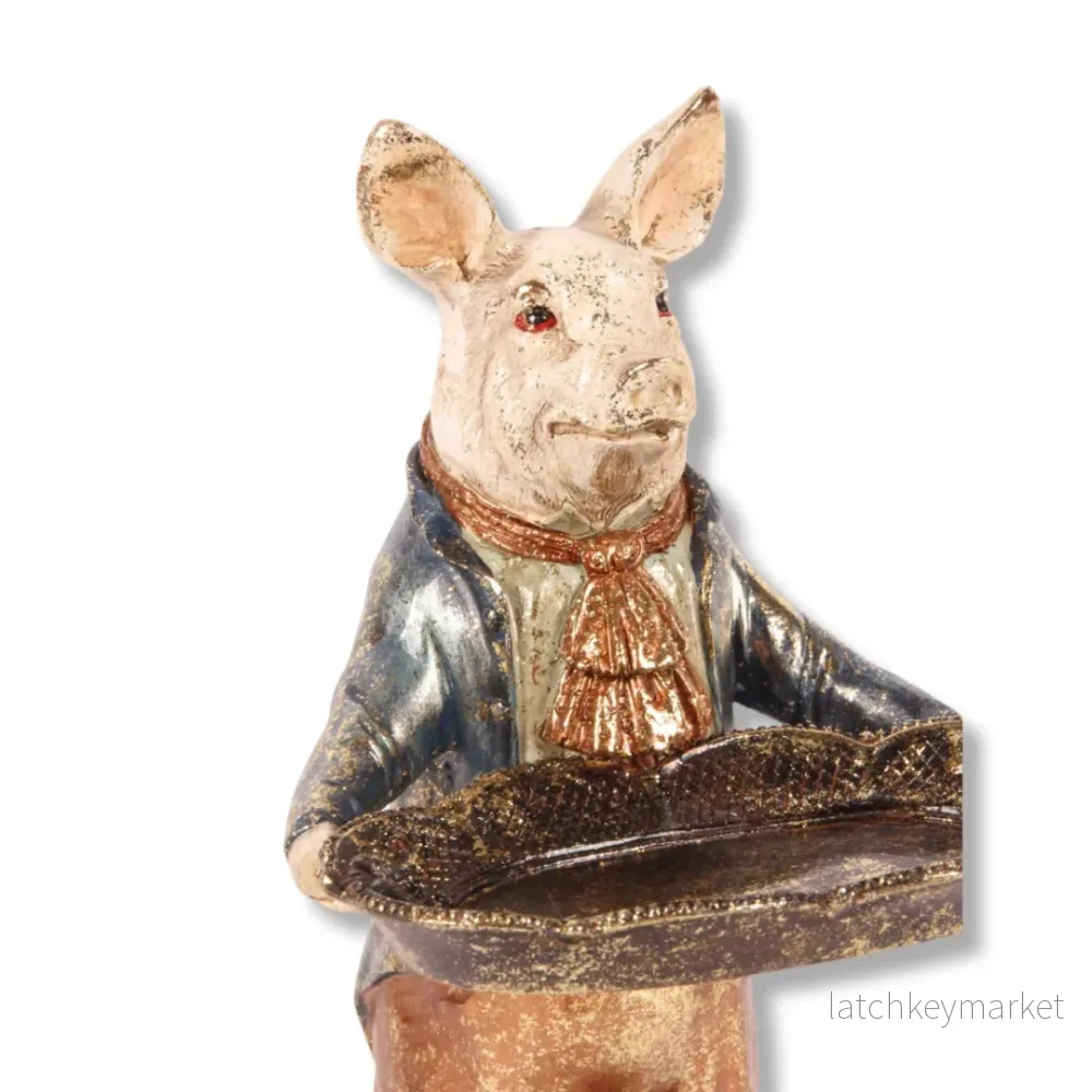 Gris med fat Resin - 28 cm - Bild 2