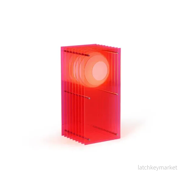 LOP Small Rectangle Pink Lamp LOP Small Rectangle Pink Lamp