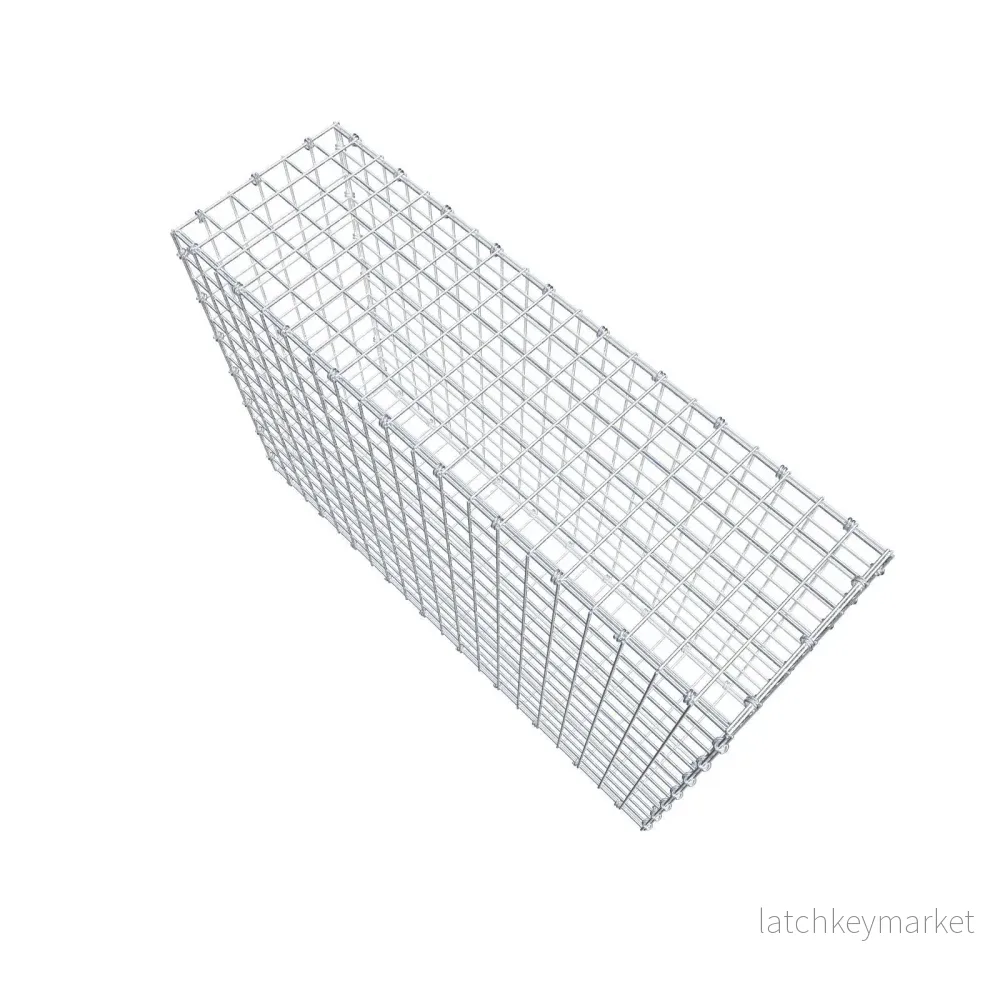 Gabion 100 cm x 70 cm x 30 cm (L x H x D), maskstorlek 5 x 5 cm, spiralring - Bild 3