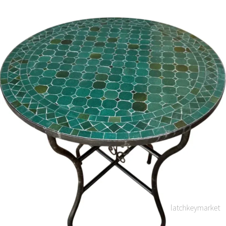 Moroccan Mosaic Table ‘Green’ 70cm Moroccan Mosaic Table ‘Green’ 70cm
