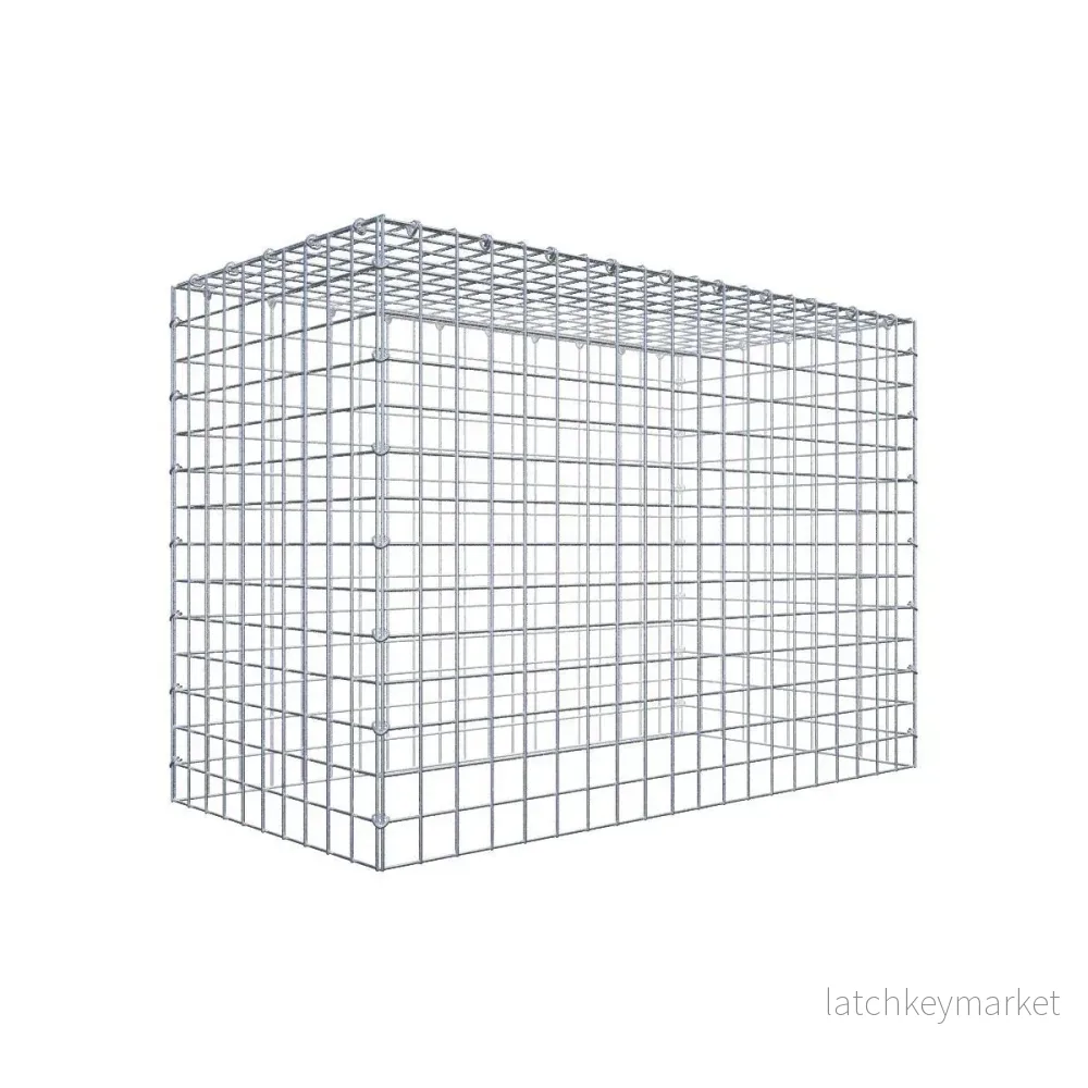 Typ 3 påbyggnadsgabion 100 cm x 70 cm x 50 cm (L x H x D), maskstorlek 5 cm x 5 cm, C-ring Typ 3 påbyggnadsgabion 100 cm x 70 cm x 50 cm (L x H x D), maskstorlek 5 cm x 5 cm, C-ring