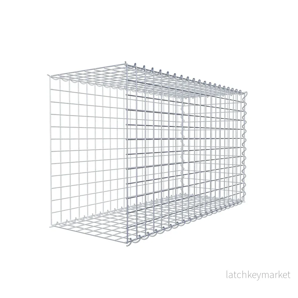 Extra gabion typ 2 100 cm x 60 cm x 40 cm (L x H x D), maskstorlek 5 cm x 5 cm, spiral - Bild 3