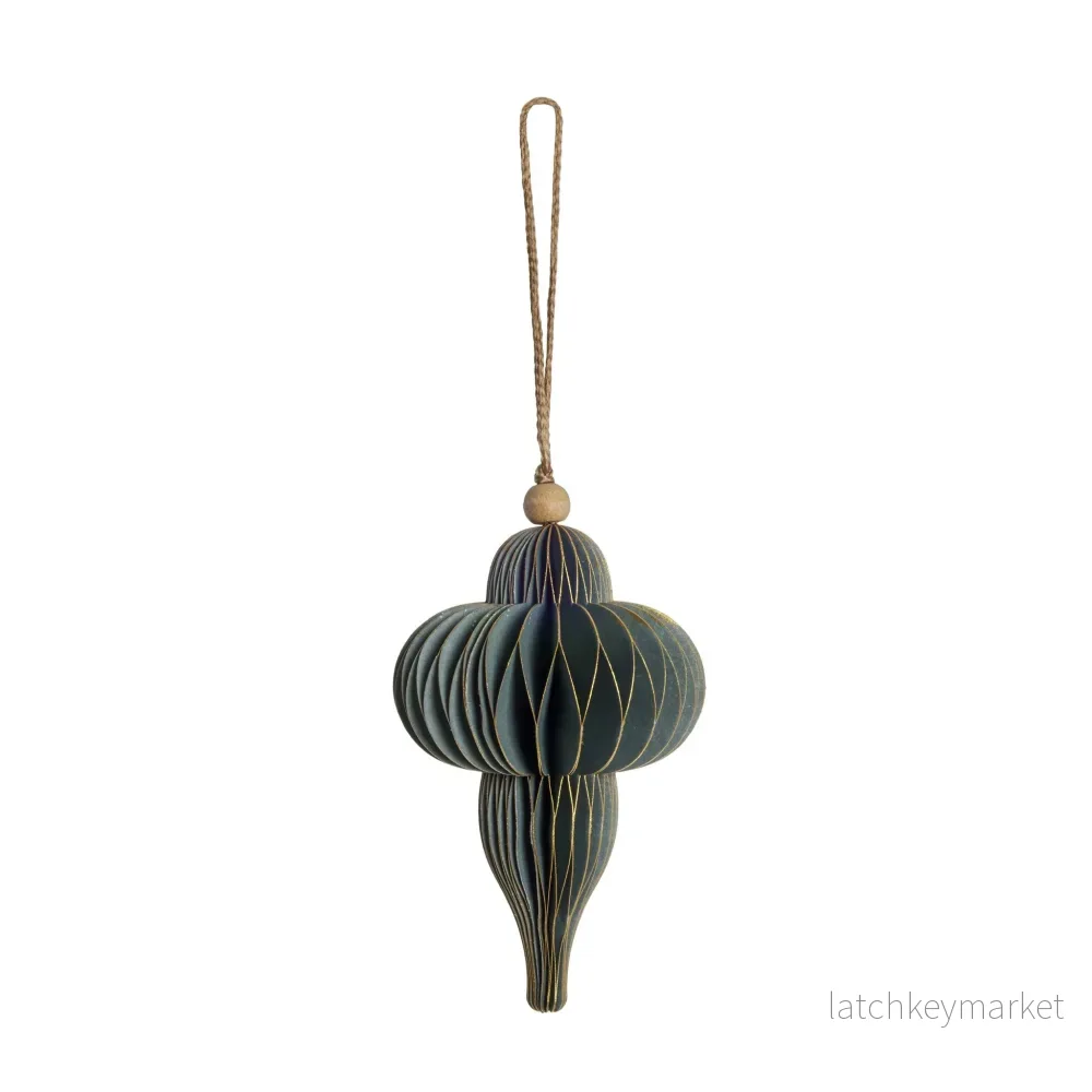Paline ornament H10 cm. grön