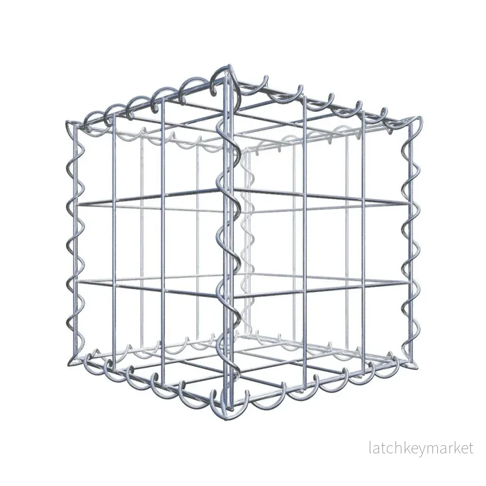 Gabion 30 cm x 30 cm x 30 cm (L x H x D), maskstorlek 10 cm x 10 cm, spiral Gabion 30 cm x 30 cm x 30 cm (L x H x D), maskstorlek 10 cm x 10 cm, spiral