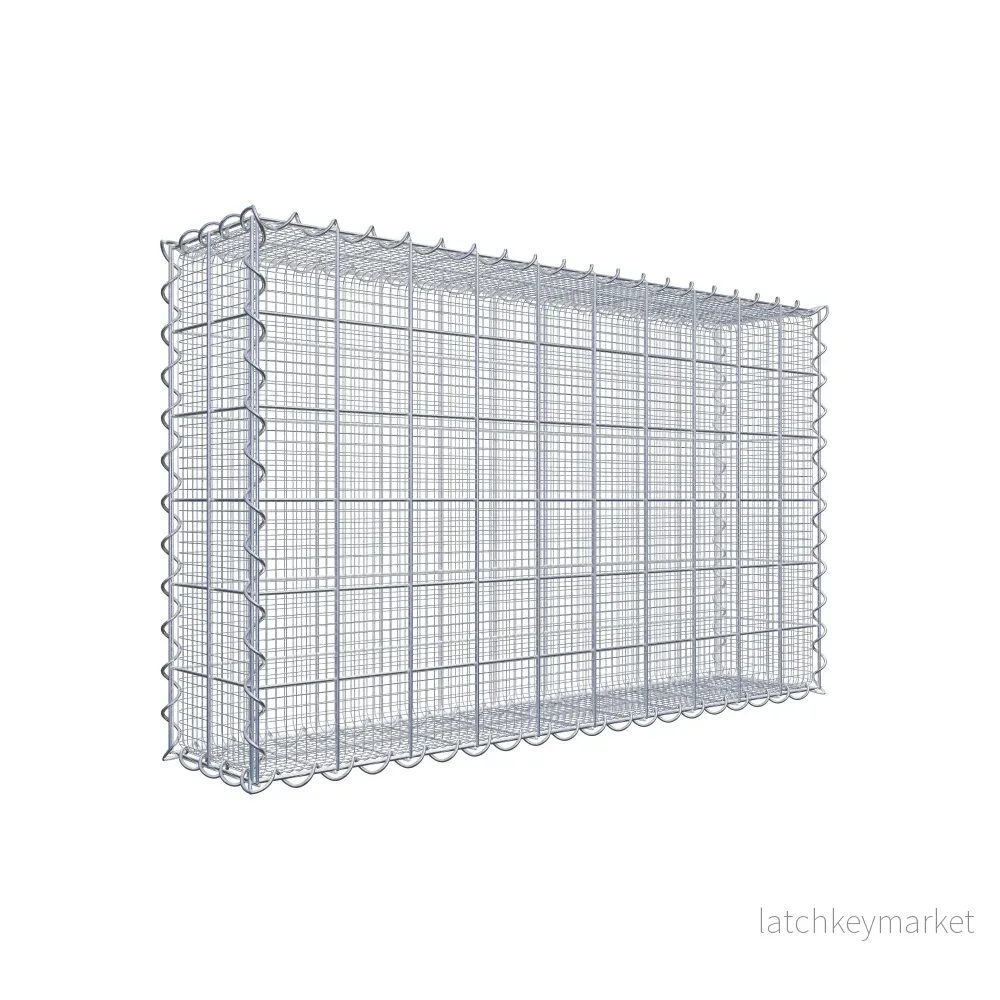 Sandgabion 100 cm x 60 cm x 20 cm (L x H x D), maskstorlek 10 cm x 10 cm, spiral
