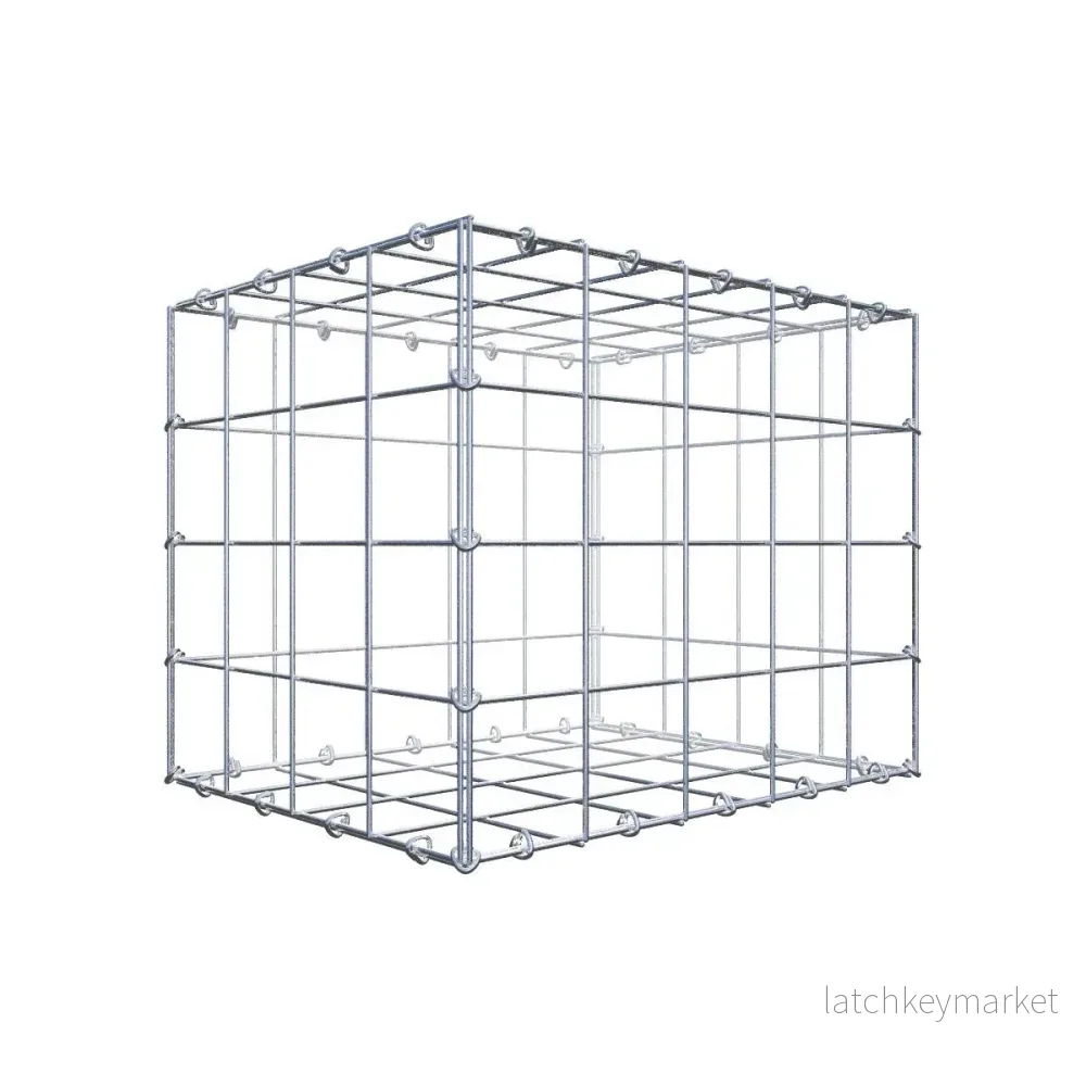 Gabion 50 cm x 40 cm x 40 cm (L x H x D), maskstorlek 10 cm x 10 cm, C-ring Gabion 50 cm x 40 cm x 40 cm (L x H x D), maskstorlek 10 cm x 10 cm, C-ring