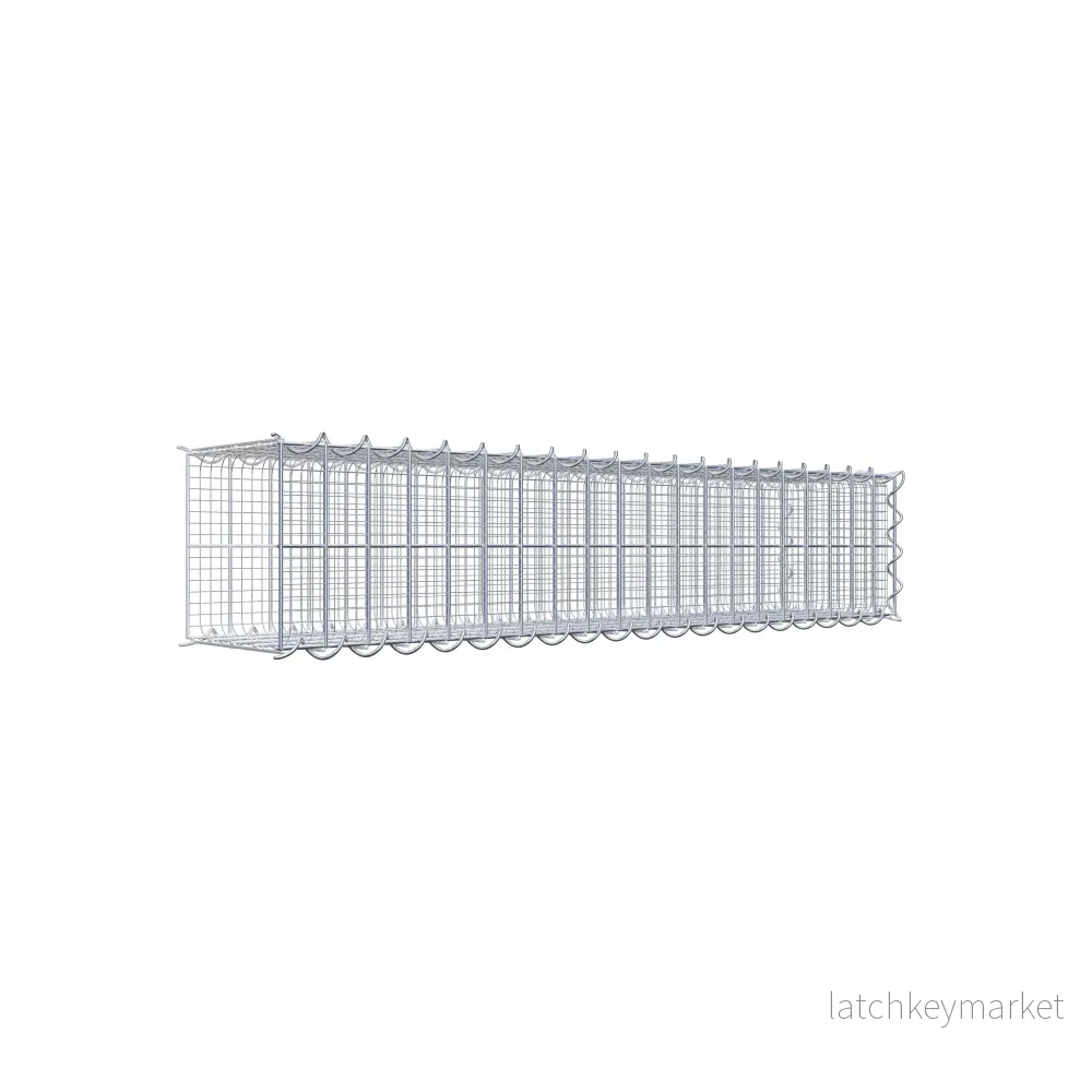 Grusodling gabion typ 2 100 cm x 20 cm x 20 cm (L x H x D), maskstorlek 5 cm x 10 cm, spiral
