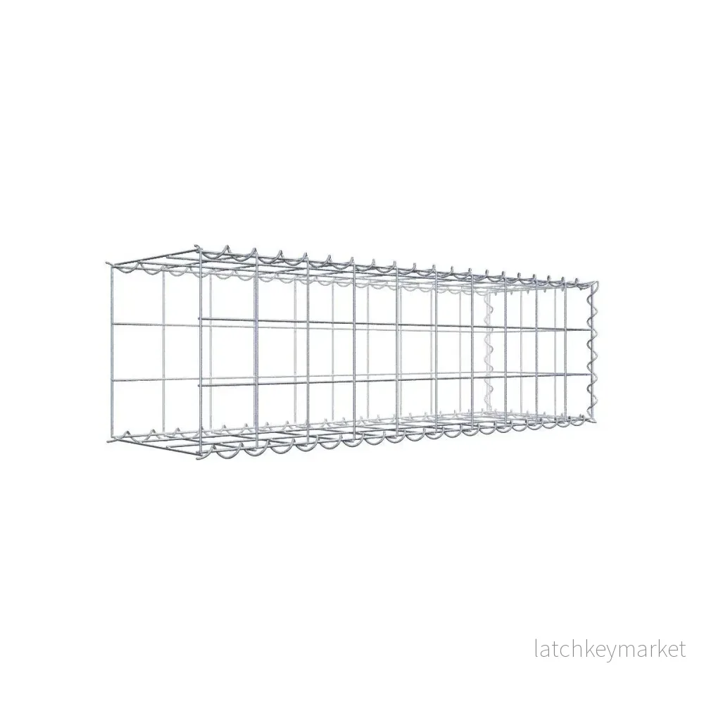 Extra gabion typ 2 100 cm x 30 cm x 30 cm (L x H x D), maskstorlek 10 cm x 10 cm, spiral Extra gabion typ 2 100 cm x 30 cm x 30 cm (L x H x D), maskstorlek 10 cm x 10 cm, spiral