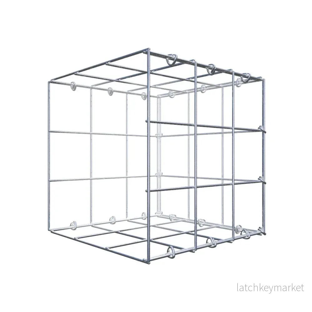 Extra gabion typ 2 30 cm x 30 cm x 30 cm (L x H x D), maskstorlek 10 cm x 10 cm, C-ring Extra gabion typ 2 30 cm x 30 cm x 30 cm (L x H x D), maskstorlek 10 cm x 10 cm, C-ring